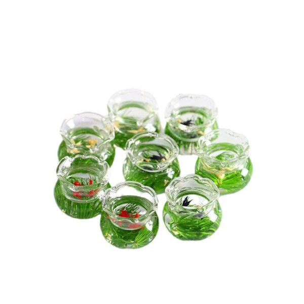 Miniatyr Fish Tank Aquarium Dollhouse SQUARE SQUARE Square