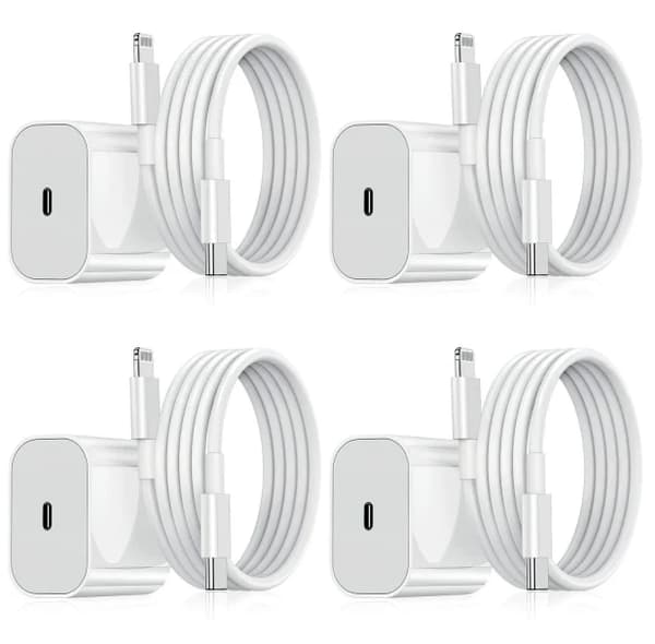 iPhone Hurtiglader USB-C Strømadapter 20W + 1m Kabel 1pc