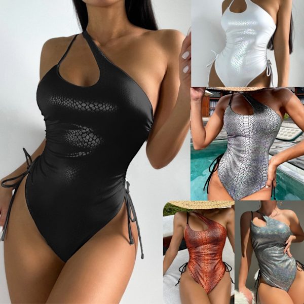 Badedragt Bikini Sæt SØLV M Silver M