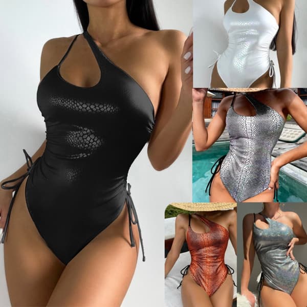 Badedrakt Bikinisett SØLV L Silver L