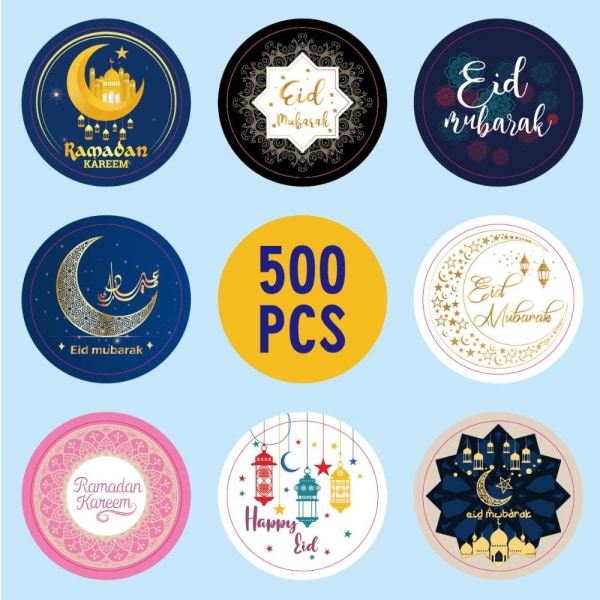 EID Mubarak klistermärke Ramadan Kareem pappersklistermärke Födelsedagspresent