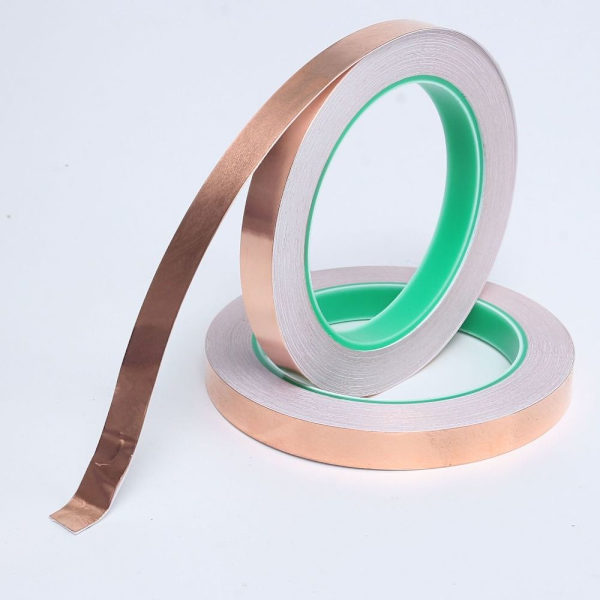 2 stk Kobberfolietape Ledende kobbertape 10MM20M-0.05MM 10mm20m-0.05MM