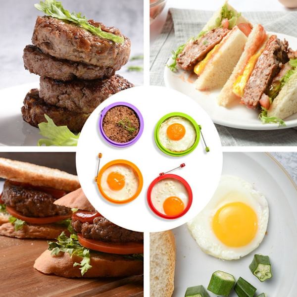 Omelett stekte eggformer Eggpannekakering GRØNN Green