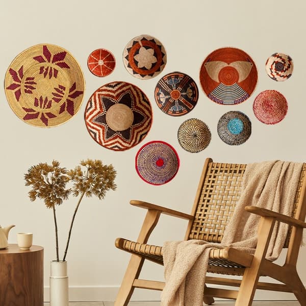 11 kpl Boho-koriseinätarroja Pyöreä seinätarra Moderni Boho