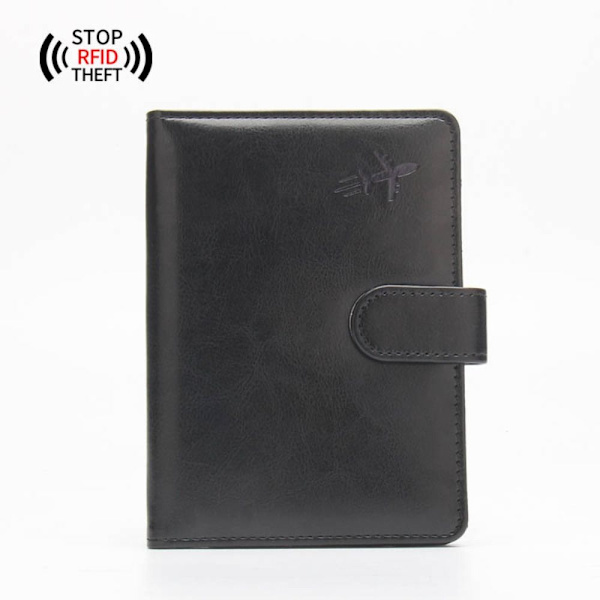 RFID-yrityspassin cover case MUSTA Black