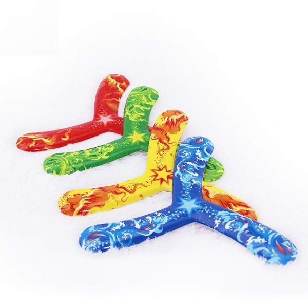 Trebladig Boomerang Dart Ball Toy RÖD Red