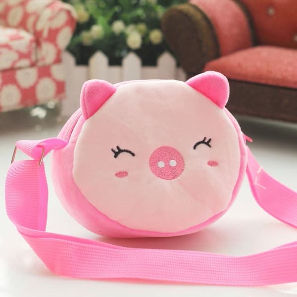 Barn Plysch Axelväska Baby Messenger Väskor 7 7 7