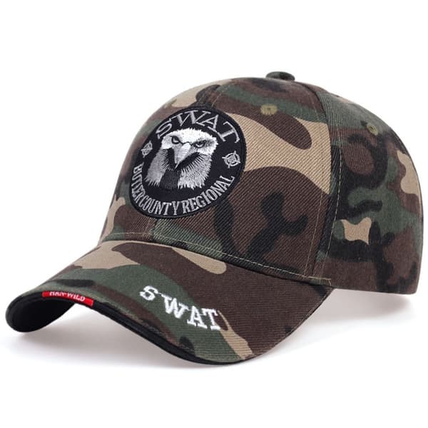 SWAT Broderi Baseball Caps Snapback Hatte SORT black