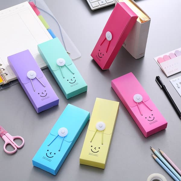 Pencil Case Pen Opbevaringsboks BLÅ Blue