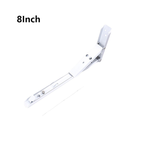 1 Par sammenleggbar hyllebrakett Veggmontert støtte HVIT 8 TOMMERS white 8inch