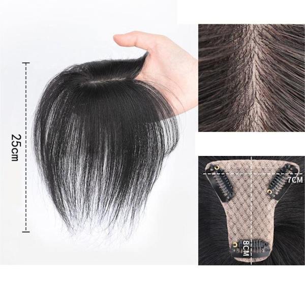 Fake otsatukka 3D ranskalainen otsatukka MUSTARUSKEA black brown