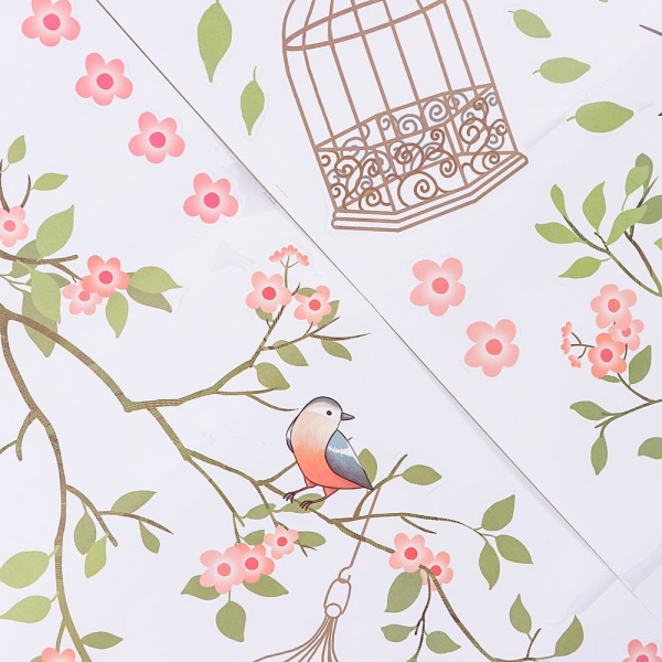 2 kpl Flower Environmental Wall Tarrat Kodinsisustus A  2 PCS