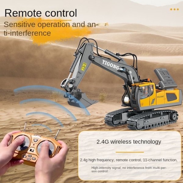 Fjernkontroll Gravemaskin RC Biler GRAVEMASKIN GRAVEMASKIN excavator