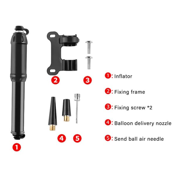 Mini handpump, cykelpump, däckpump