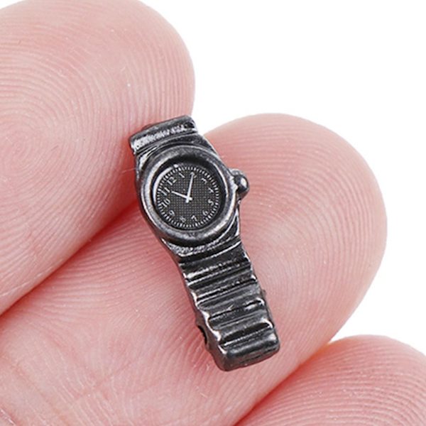 Dockskåpsklocka Mini Modell Leksak SILVER Silver