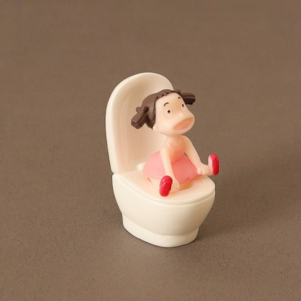Dukkehus Mini Toilet Resin Toilet 3 3 3