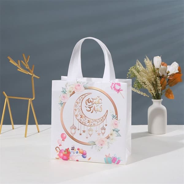 4 st Eid Mubarak Presentpåsar Godis Keks Påse STYLE 8 STYLE 8