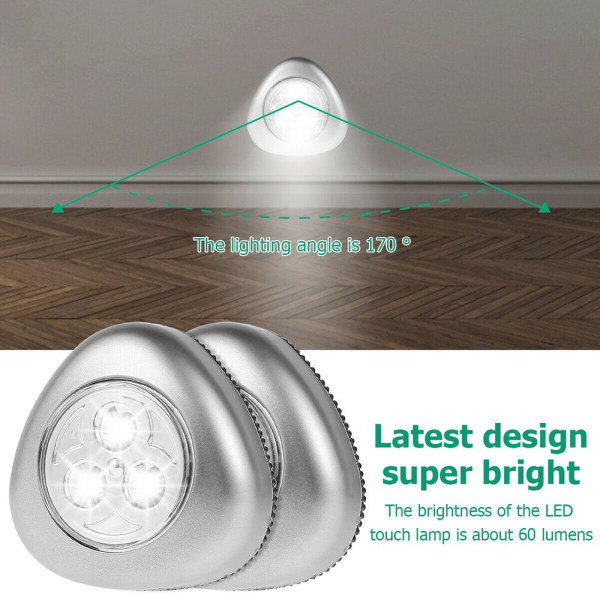 LED Nattlys Berøringslampe Lys TREKANT TREKANT triangle e800 | triangle |  triangle | Fyndiq