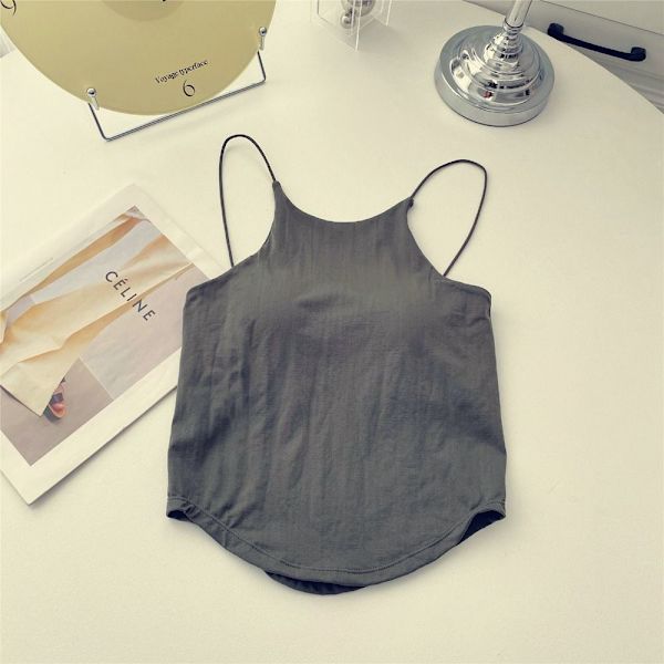 Chest Wrap Bottom Top Suspender Linne GRÅ grey