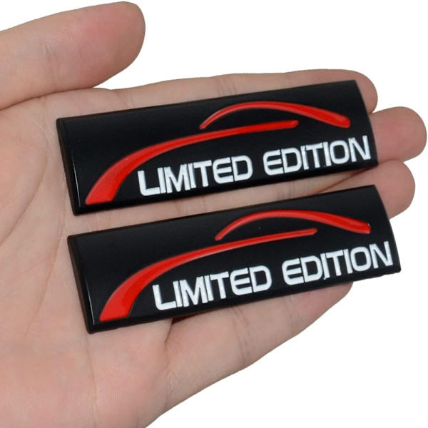 3D Limited Edition -logomerkki Automaattinen takakonttitarra MUSTA Black