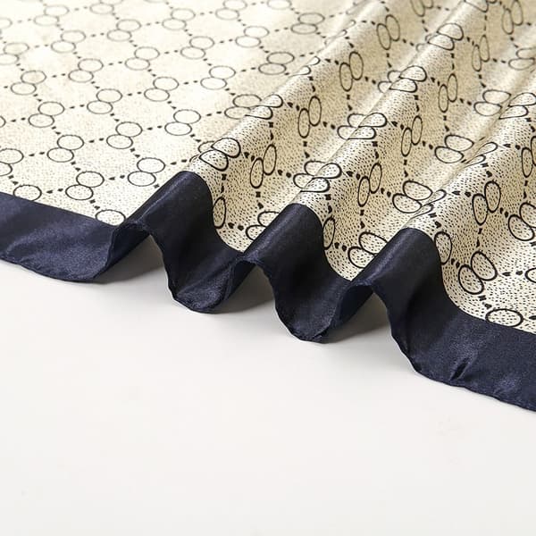 Silkeskjerf Sjal MARINEBLÅ NAVY BLUE