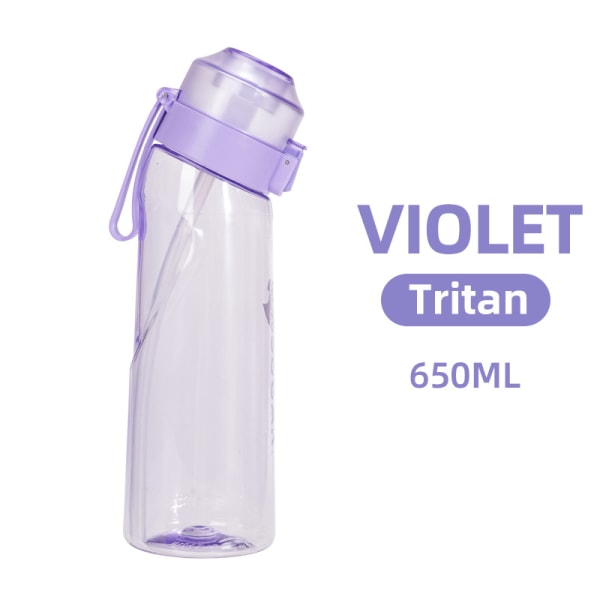 Tritan Vannflaske Air Water Up Flaske Frost 650 ml Air Startup Set Vannkopp for Camping Sport 4