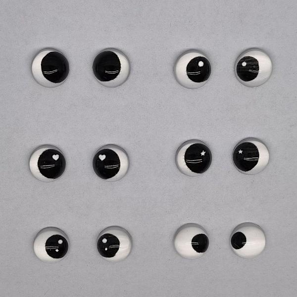 Dockor Ögonglober Glasdockor Ögon ÖGON PÅ VÄNSTER.5 5 Eyeballs on left.5