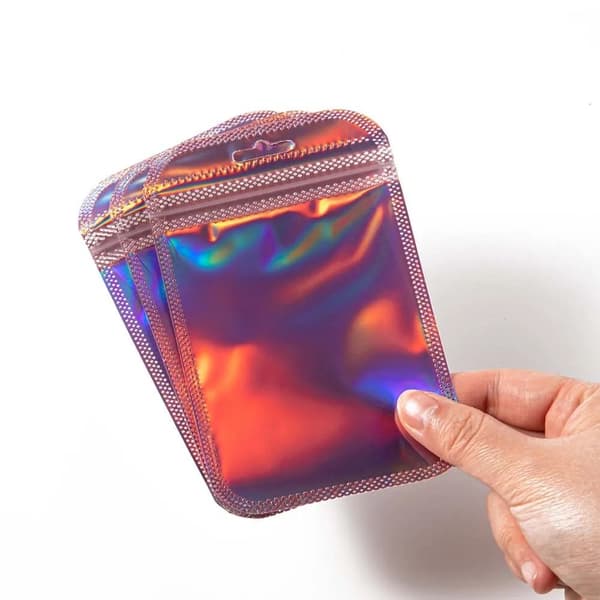 50st Förpackningspåsar Ziplock-påsar 8.5X13CMPINK ROSA 8.5x13cmPink