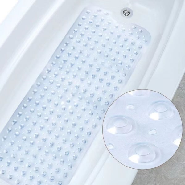 Kylpymatto Suihkumatto LÄPINÄKYVÄ transparent