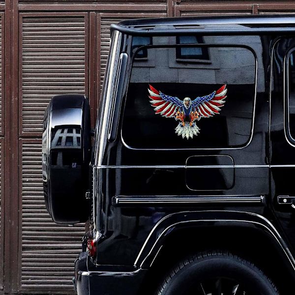 Bald Eagle Car Decals American Flag Pattern Car Decal Sticker