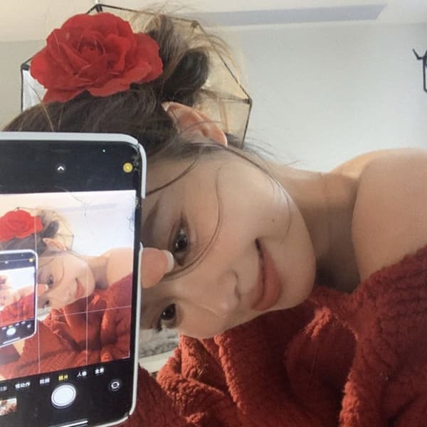 Side Bangs Clip Blomst Rose Hårklemme Rose Blomst Hårnål