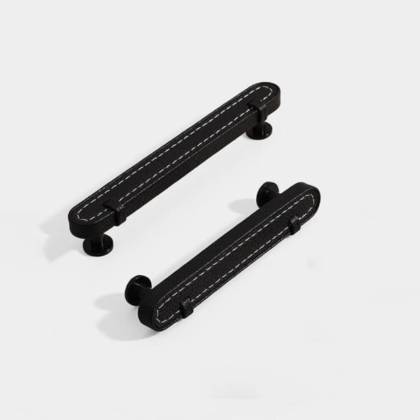 Läder Skåp Handtag Möbel Handtag GRÅ 128MM grey 128mm