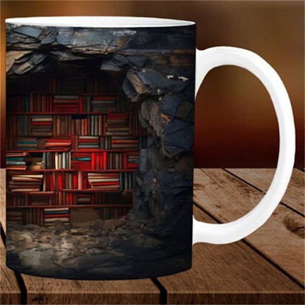 Kirjahyllymuki Book Lover -kahvimuki 1 1 1