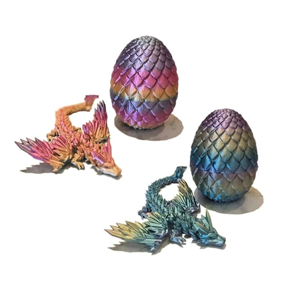 3D-printade drakägg drake med vingar STIL 2 STIL 2 Style 2