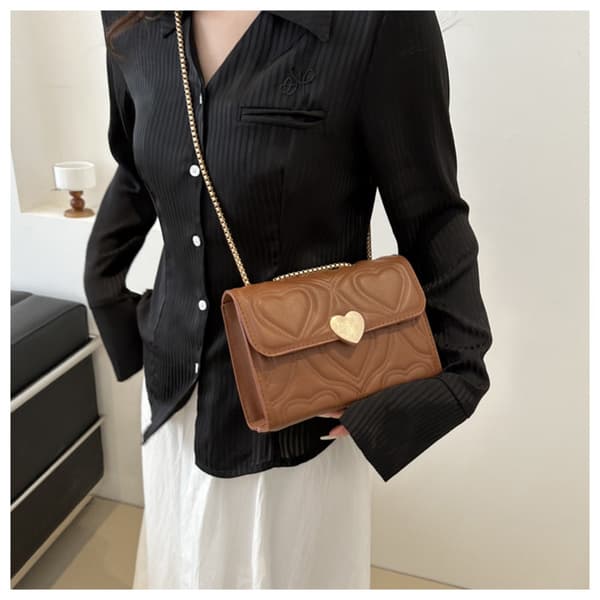 Axelväska Messenger Bag BRUN Brown