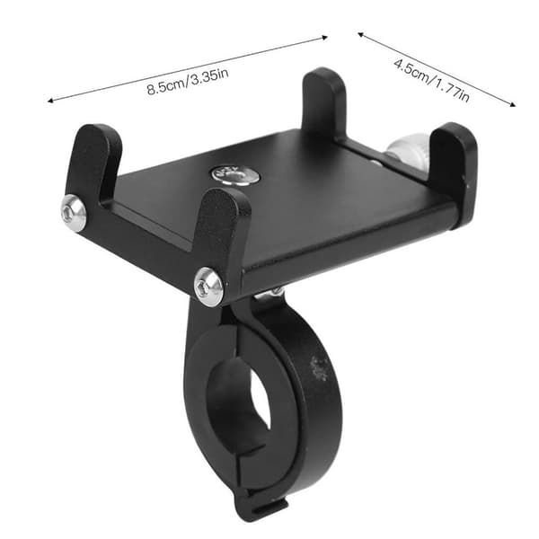 1 stk cykeltelefonholder cykelmontering SORT SORT black