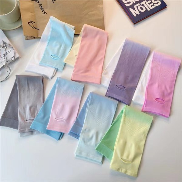 Gradient Color Arm Sleeves Cover 08 08 08