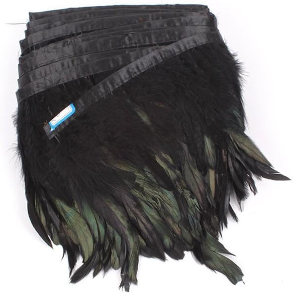 Höyhenet Feather Trim MUSTA black