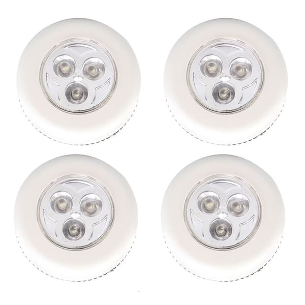 LED-lys Klappelys HVIT 4 STK white 4pcs