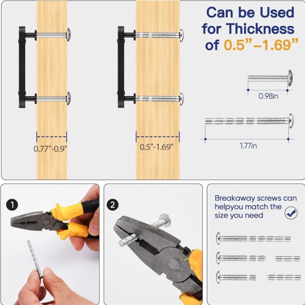 Hullhåndtak Skapdørhåndtak GRÅ 1PC1 1 Grey 1Pc1-1