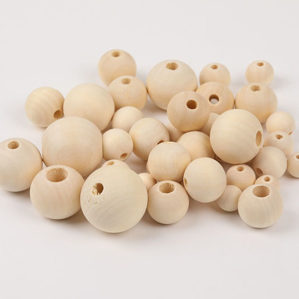 100 kpl puuhelmi löysät välihelmet 10 mm SISÄLLÄ 3 mm 10mm Inner3mm