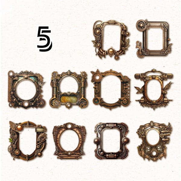 10st/ set Dekorpapper Scrapbooking 5 5 5