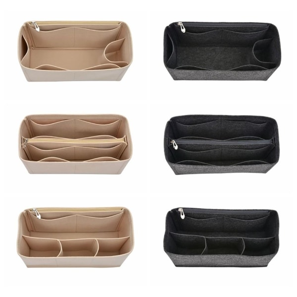Handväska Insert Väska Handväska Liner BEIGE 1# 1# Beige 1#-1#