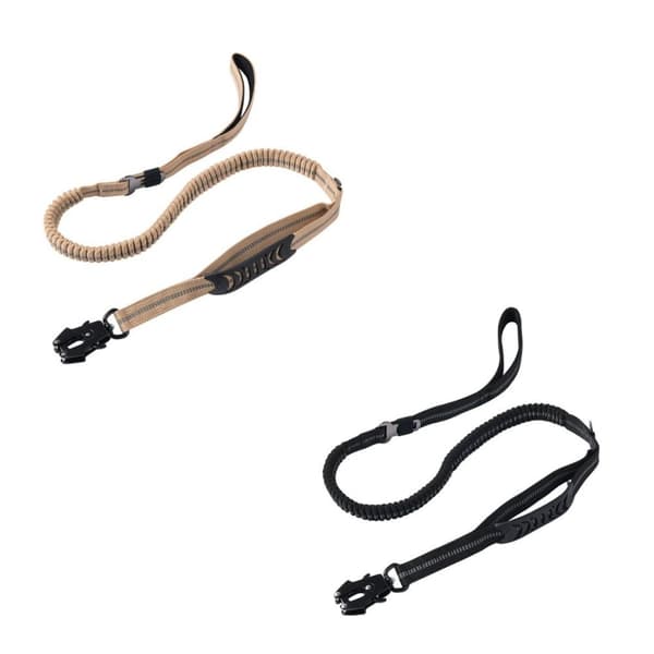 Elastisk hundebånd Nylon hundebånd SVART Black