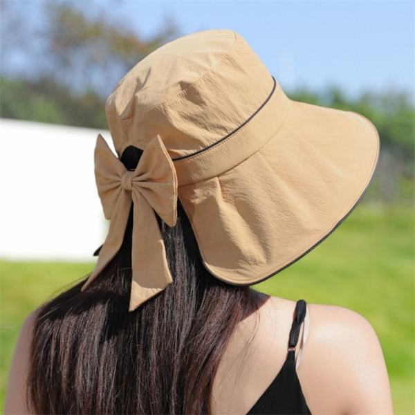 Bowtie Fisherman Hat Iso leveälierinen aurinkohattu KHAKI khaki