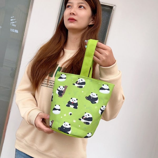 Panda Bucket Handbag Matpakke 1 1 1
