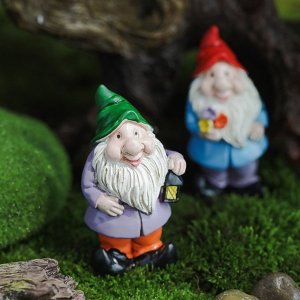 Mini-nissefigurer Miniaturedværgestatue 3 3 3