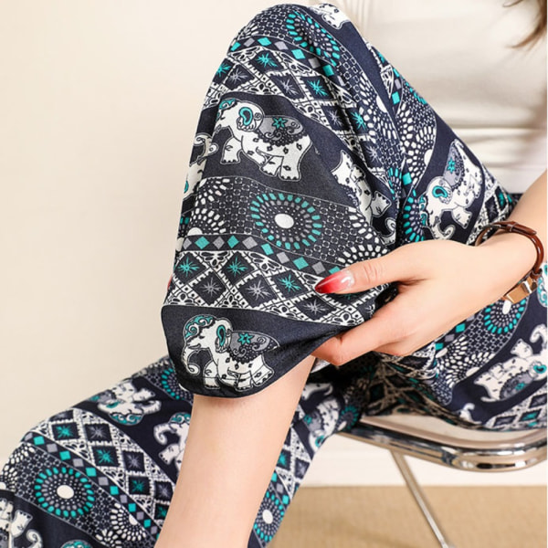 Bukser med brede ben Elephant Print Pant 04 04 04