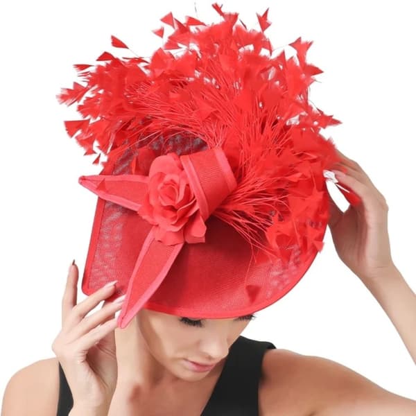 Party Show Hatter Millinery Cocktail Hodeplagg BLÅ Blue