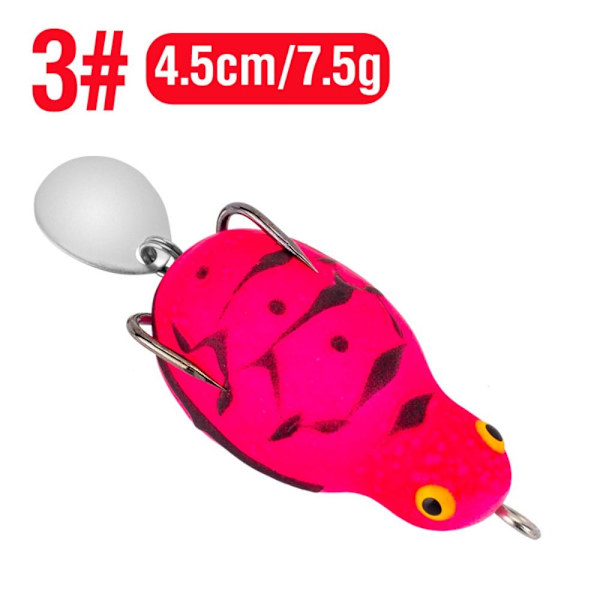 Fiskefrosk Lure Rubber Frog 3 3 3
